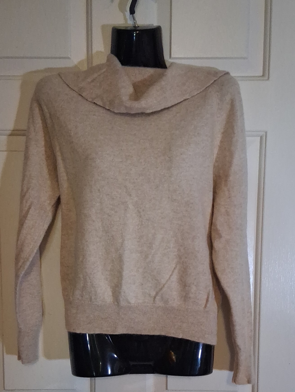 Saks Fifth Avenue Cream Cowl Neck Sweater